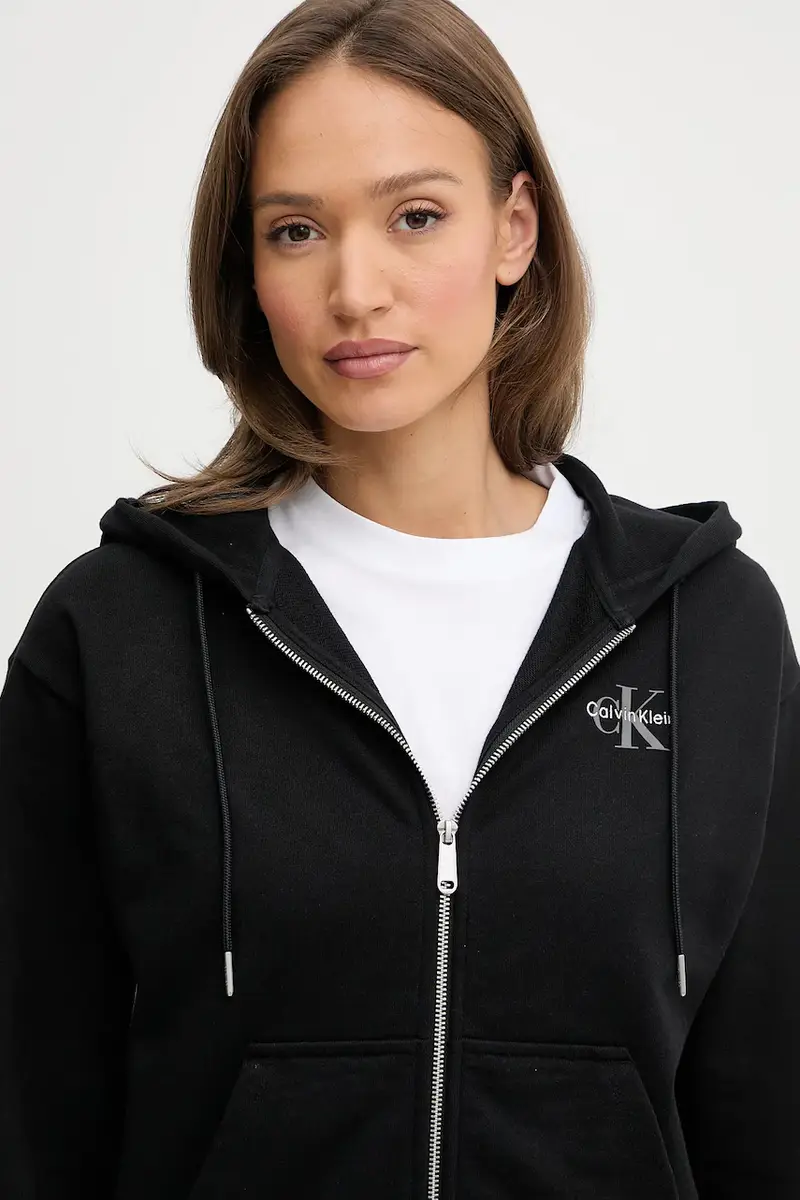 felpa donna colore nero con cappuccio LV047B270G miniatura 3