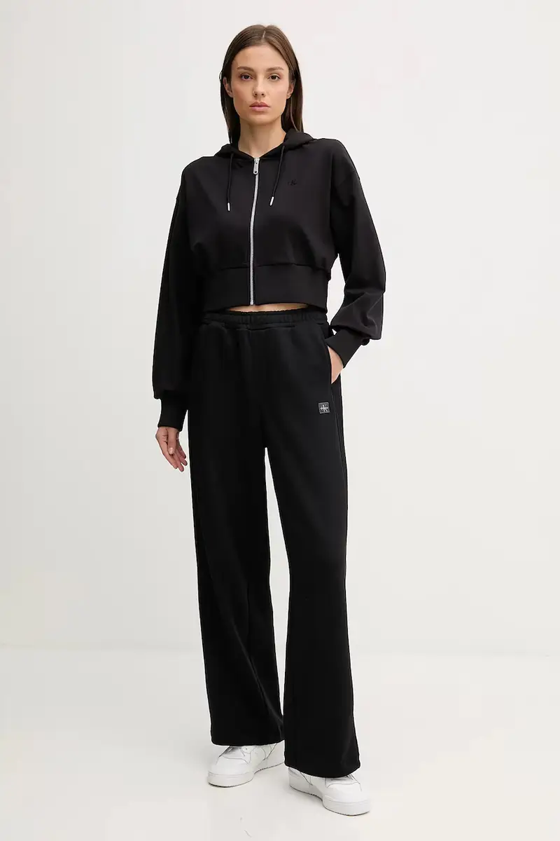 felpa donna colore nero con cappuccio LV047C247G miniatura 2