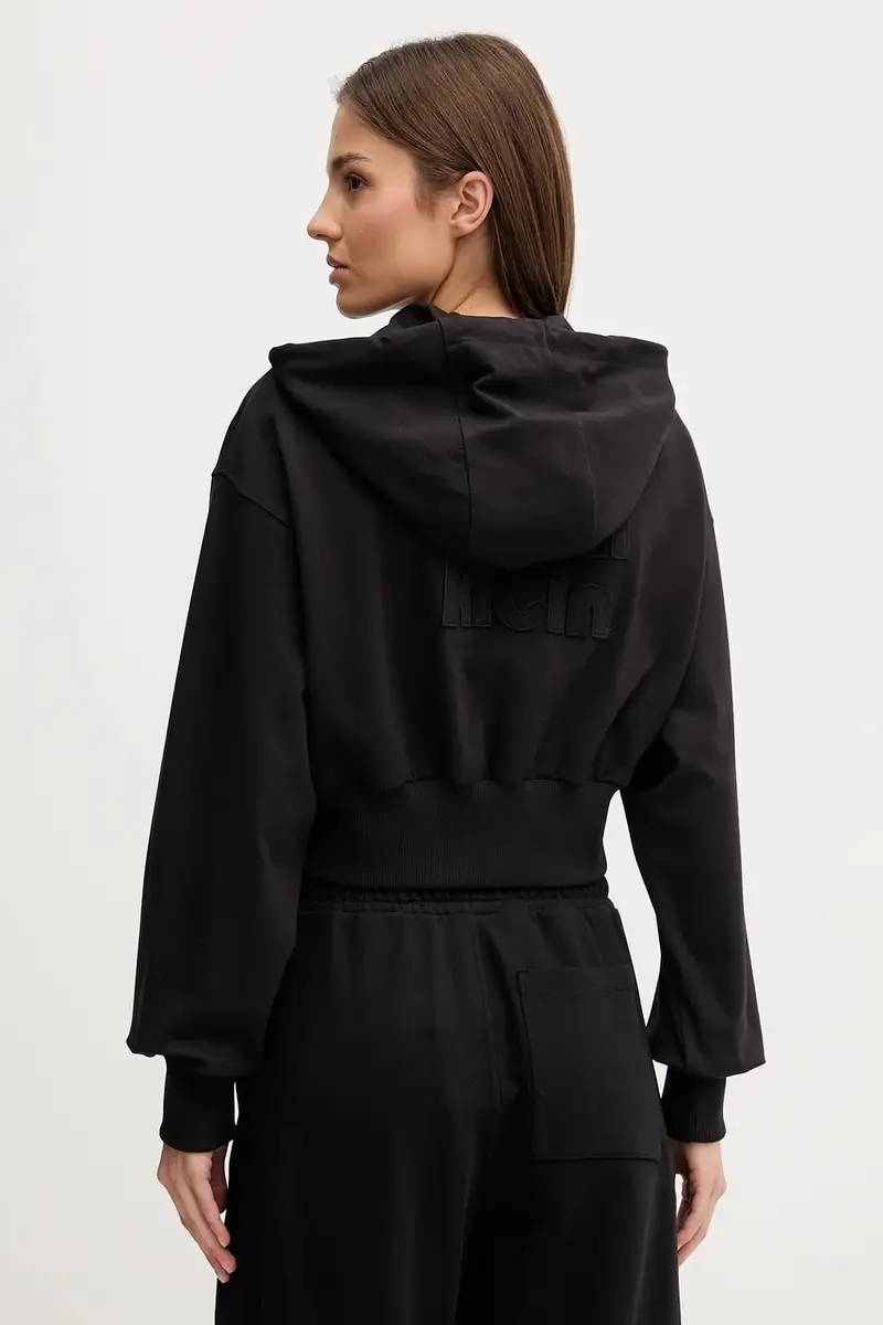 felpa donna colore nero con cappuccio LV047C247G miniatura 3