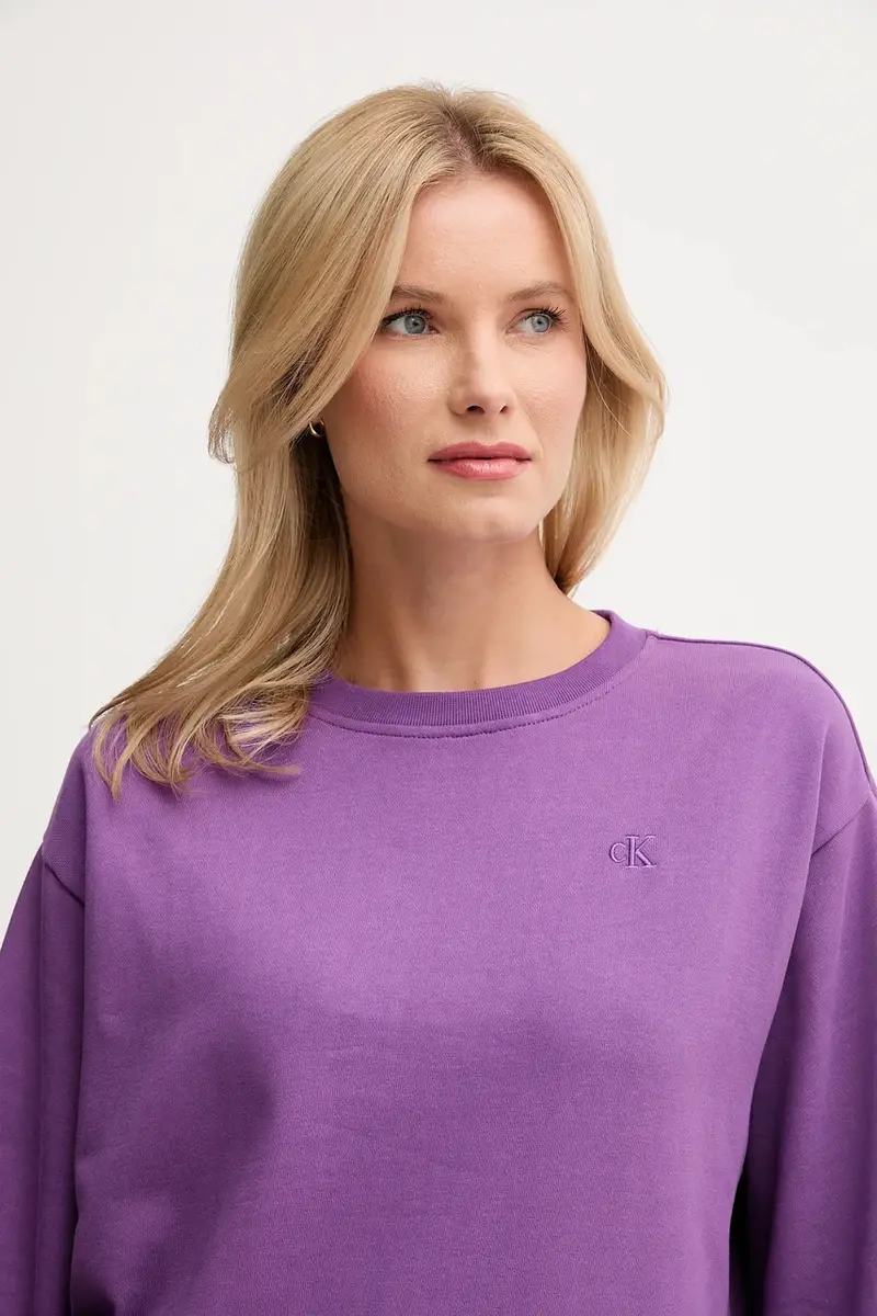 felpa donna colore nero LV047B236G Violetto miniatura 4