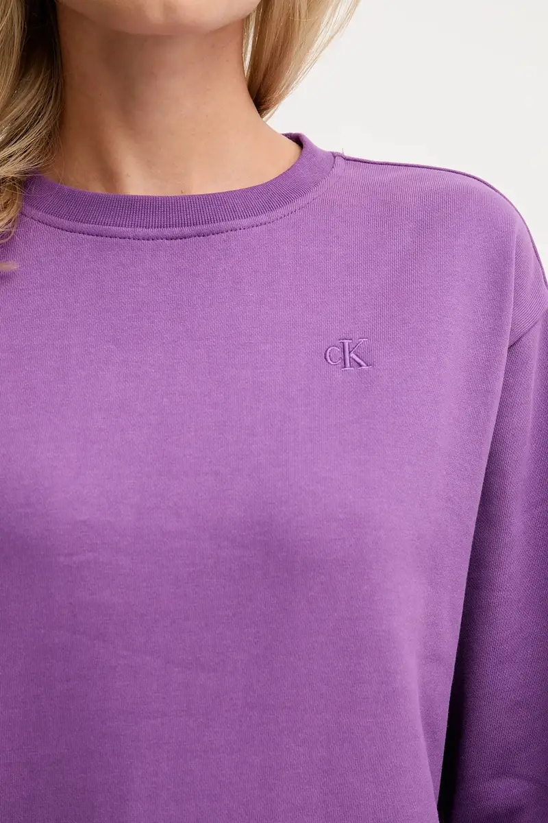 felpa donna colore nero LV047B236G Violetto miniatura 5