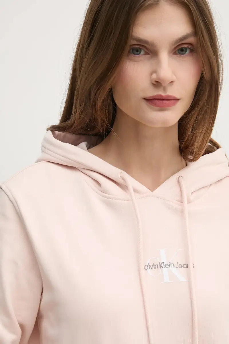 felpa donna colore rosa con cappuccio J20J225358 miniatura 4