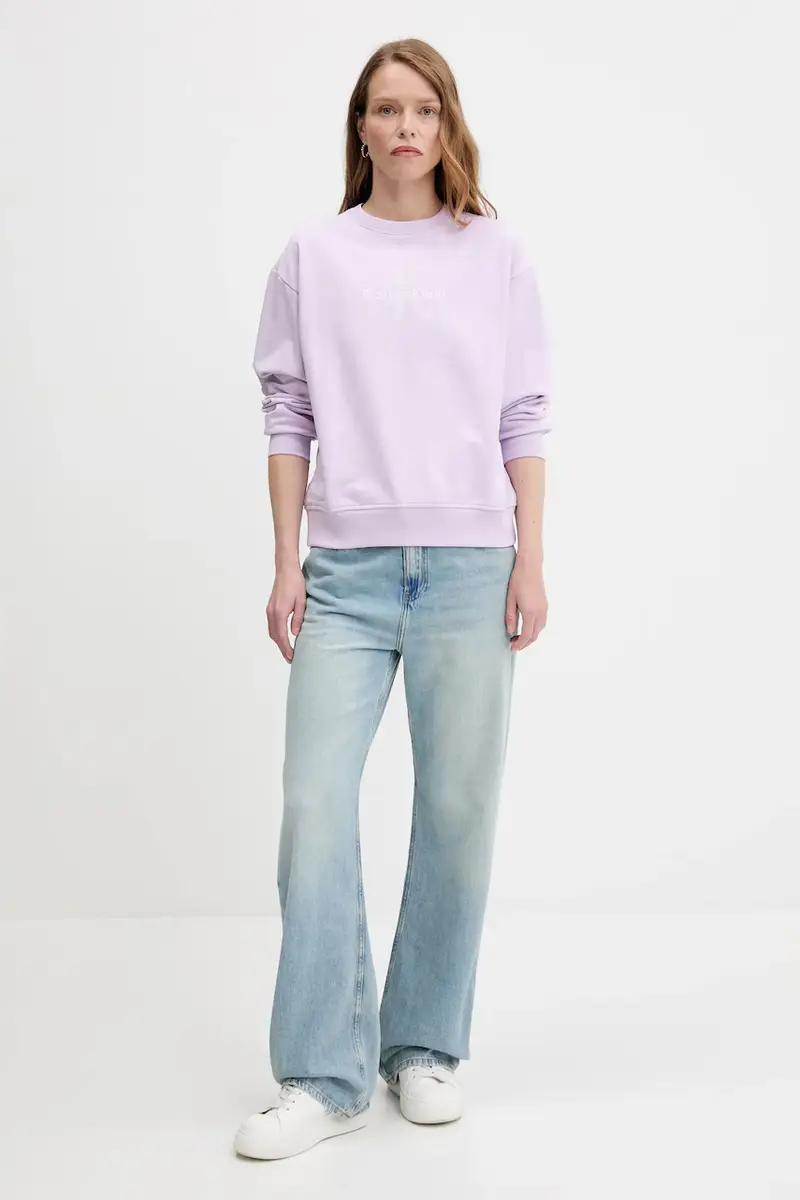 felpa donna colore violetto LV047B234G miniatura 2