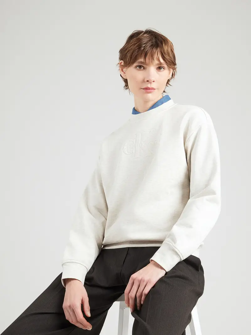 Felpa grigio chiaro miniatura 2