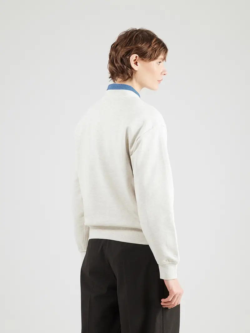 Felpa grigio chiaro miniatura 3