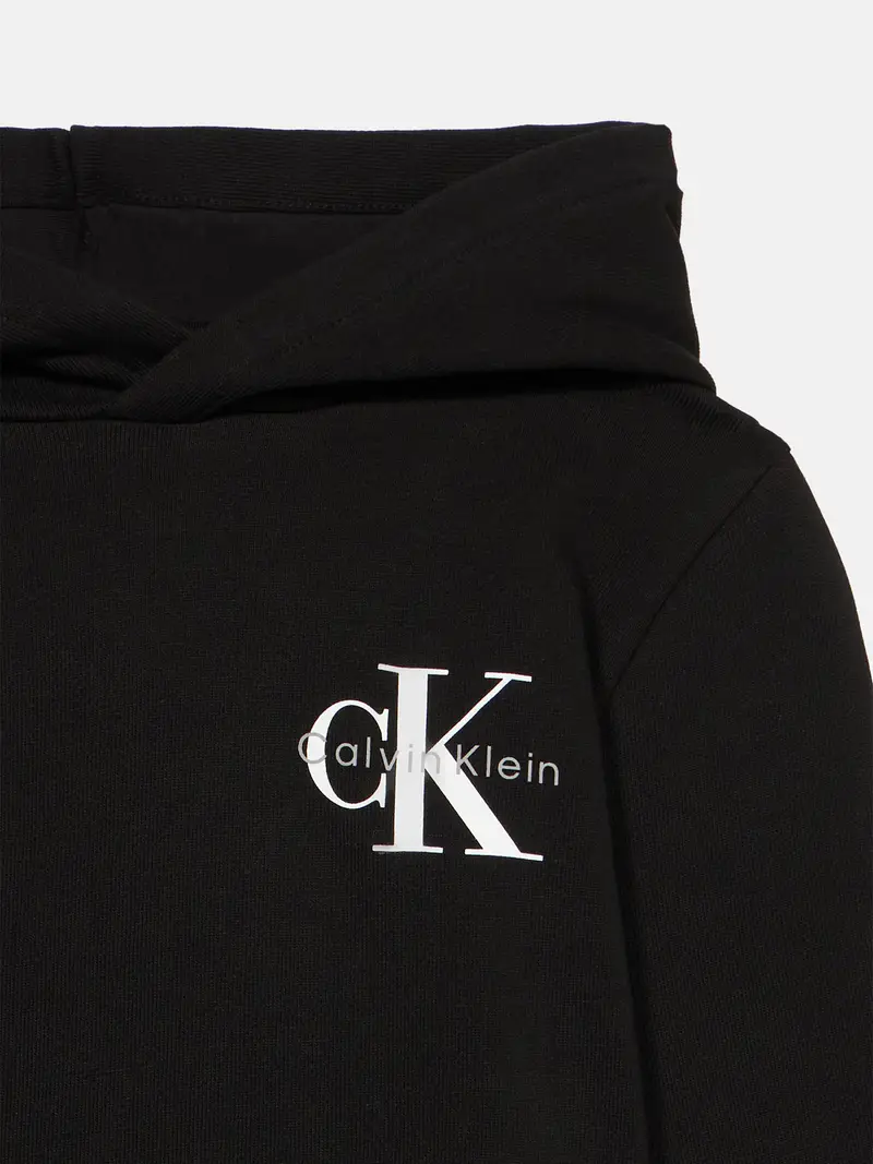 Felpa grigio chiaro / nero / bianco miniatura 3