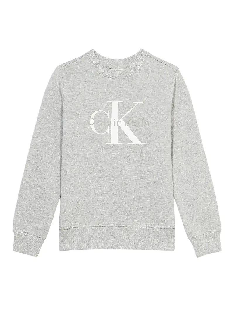 Felpa grigio / grigio sfumato / bianco