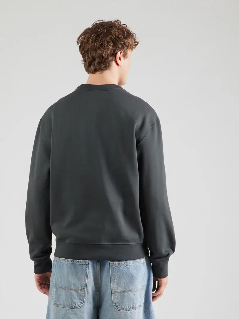 Felpa grigio scuro / rosso / bianco miniatura 3