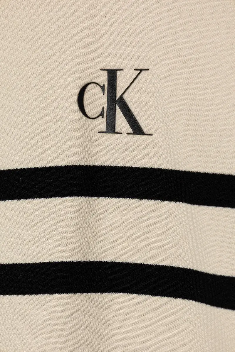 felpa in cotone bambino/a colore beige con cappuccio IG0IG02993 miniatura 3