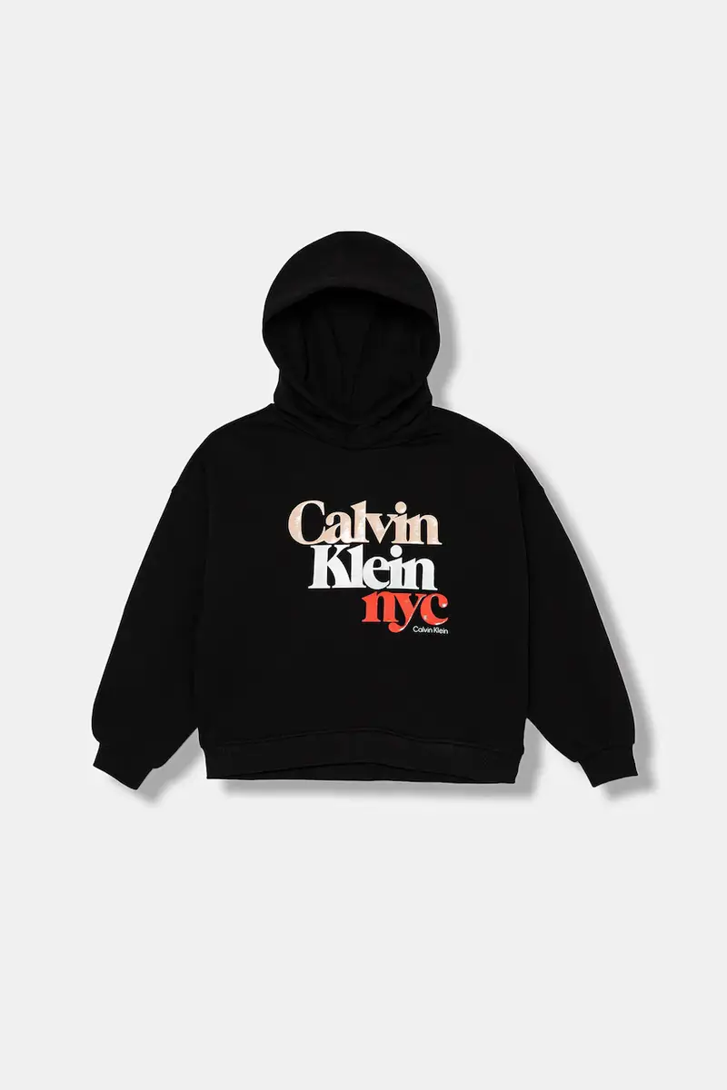 felpa in cotone bambino/a colore nero con cappuccio IG0IG02989 miniatura 2