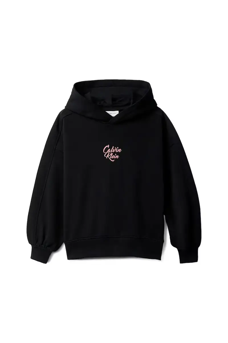 felpa in cotone bambino/a colore nero con cappuccio IG0IG03016 miniatura 2