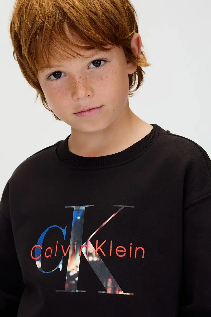 felpa in cotone bambino/a colore nero IB0IB02562 miniatura 3