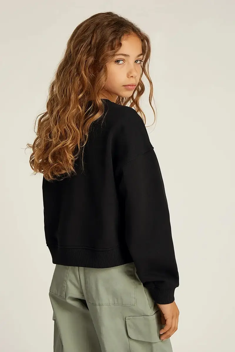 felpa in cotone bambino/a colore nero IG0IG02823 miniatura 4