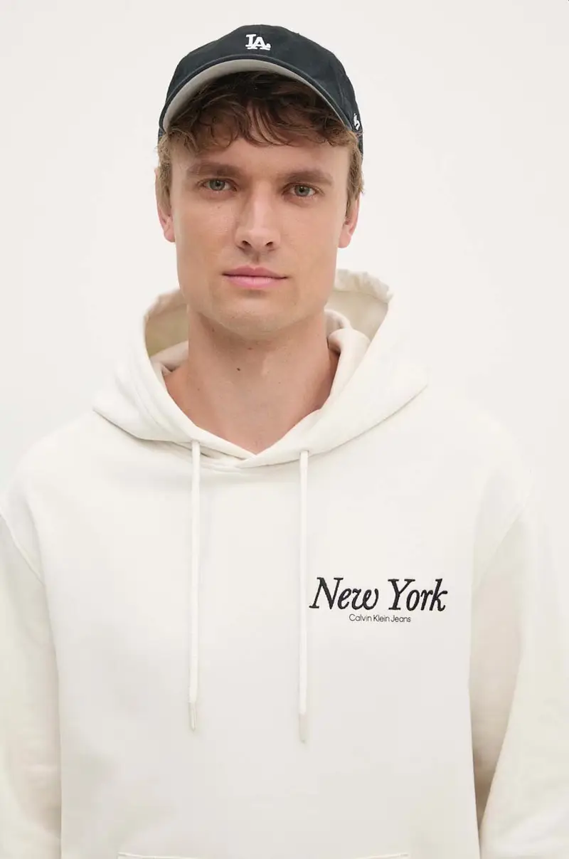 felpa in cotone Beige miniatura 4