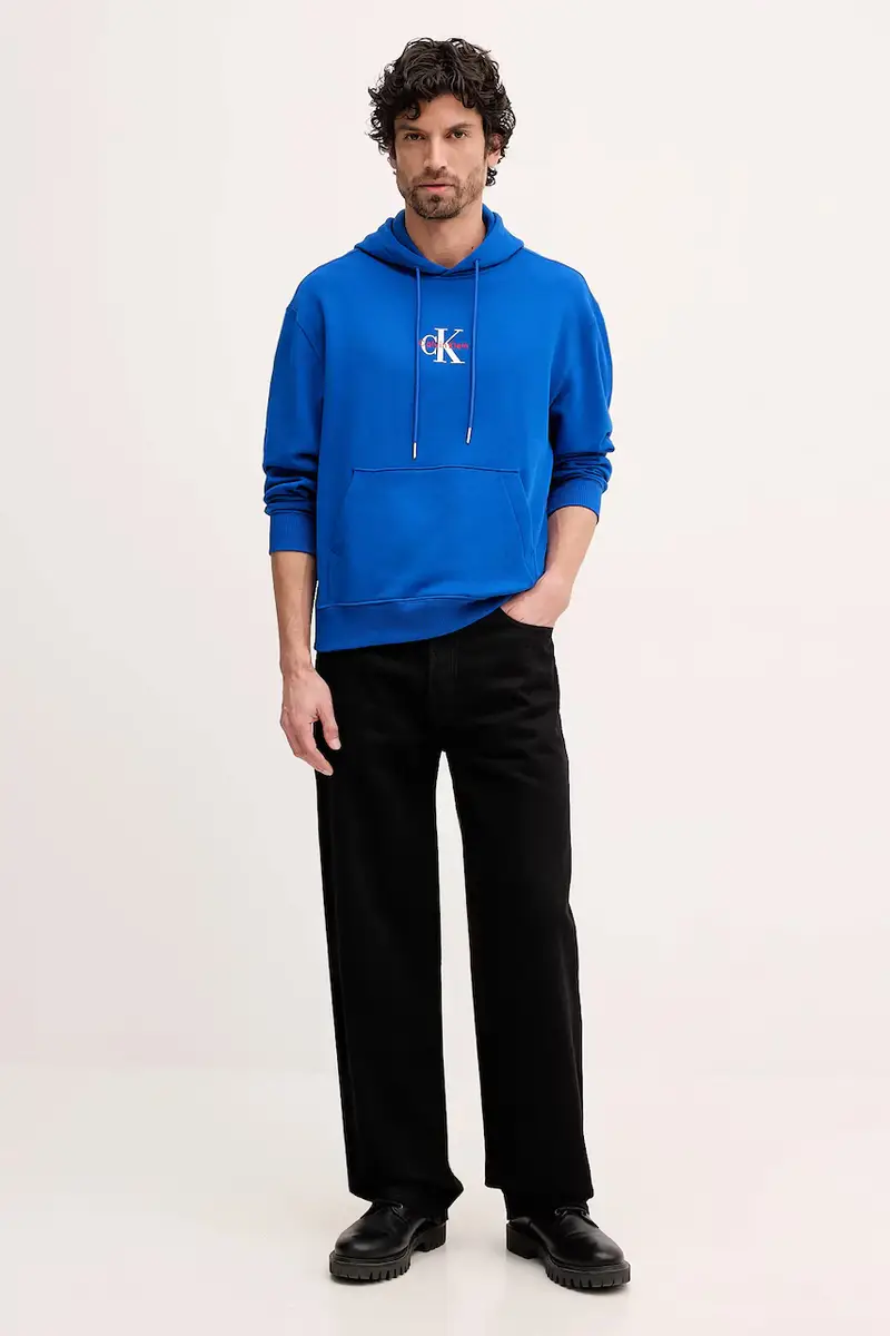 felpa in cotone Blu miniatura 2