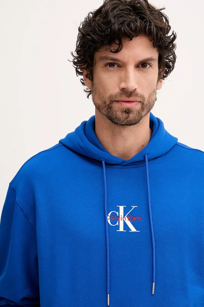 felpa in cotone Blu miniatura 4