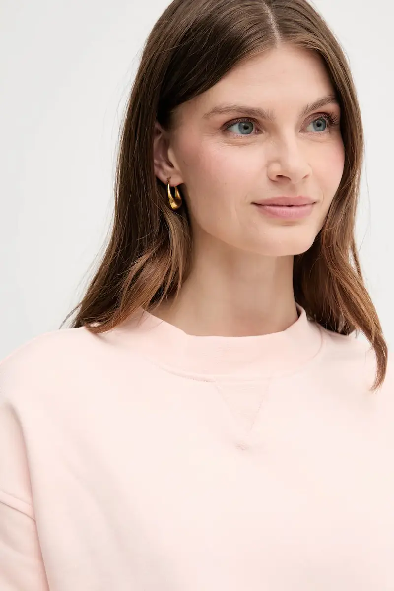 felpa in cotone donna colore beige LV047B238G miniatura 4