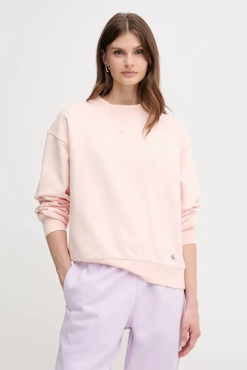 felpa in cotone donna colore beige LV047B238G