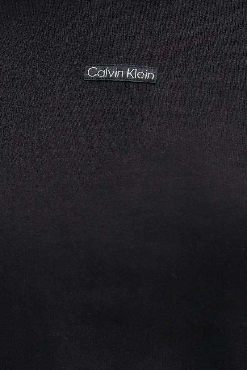 felpa in cotone donna colore nero con cappuccio con applicazione J20J225364 miniatura 5