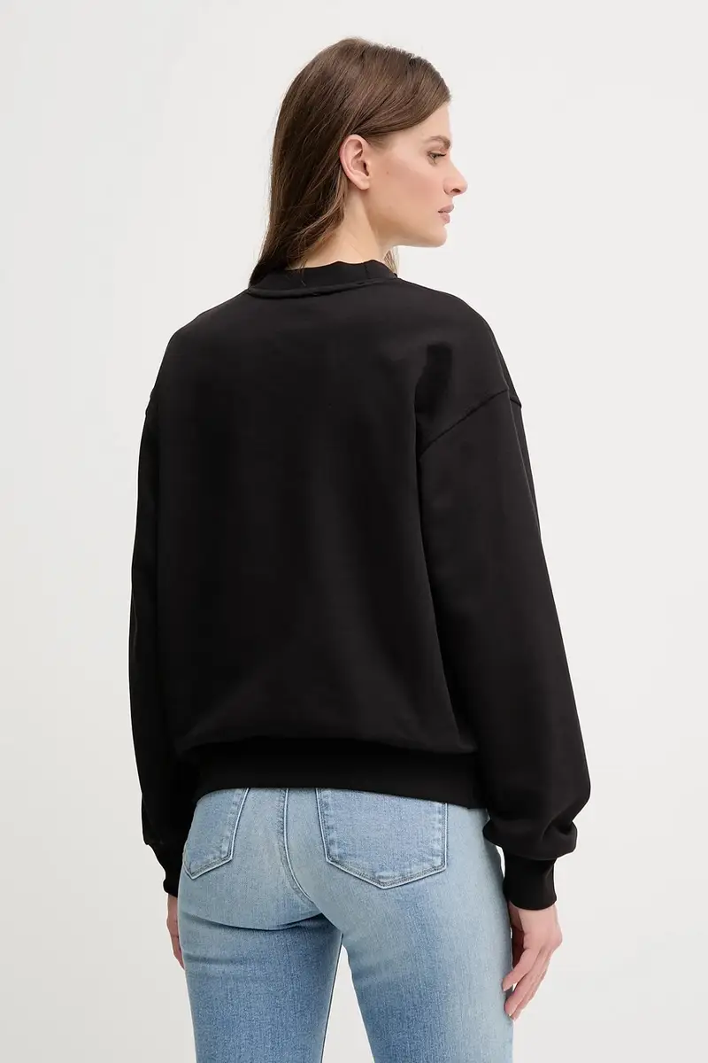 felpa in cotone donna colore nero LV047B238G miniatura 3