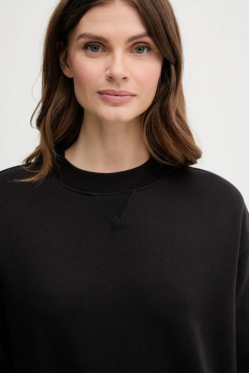 felpa in cotone donna colore nero LV047B238G miniatura 4