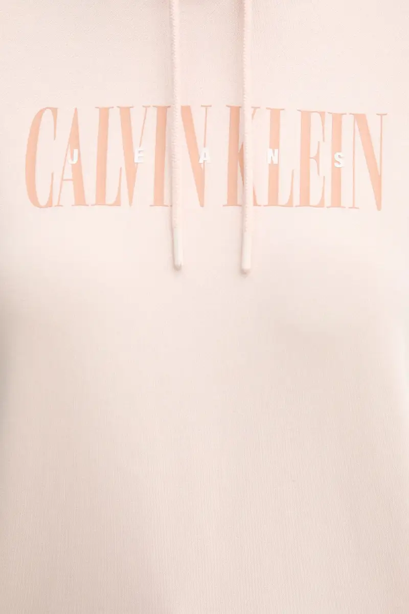 felpa in cotone donna colore rosa con cappuccio J20J225579 miniatura 5