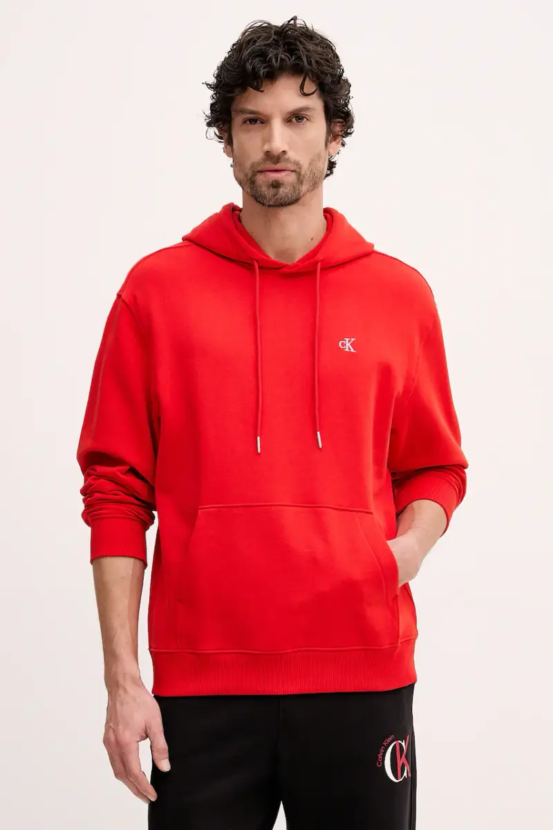 felpa in cotone Rosso