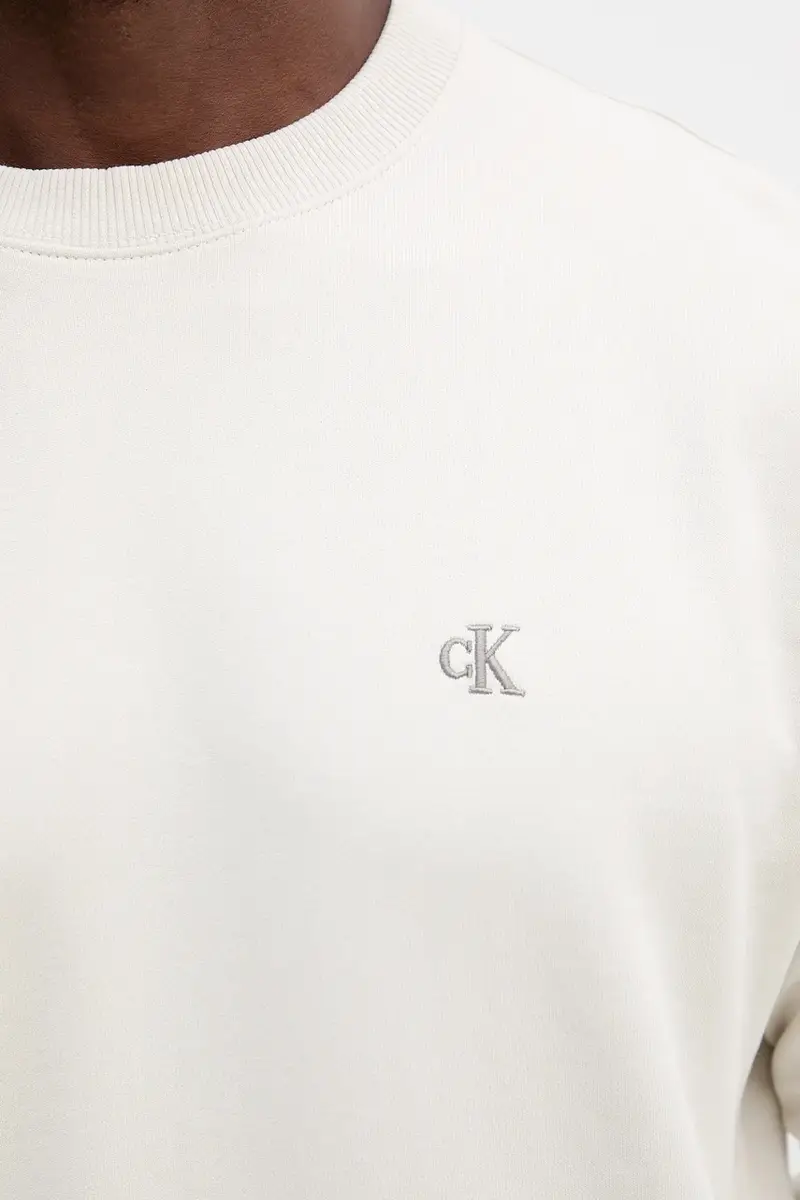 felpa in cotone uomo colore beige LV04RC296G miniatura 5