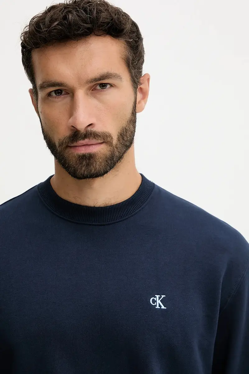 felpa in cotone uomo colore blu navy LV04RC296G miniatura 3