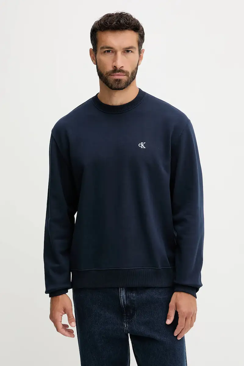 felpa in cotone uomo colore blu navy LV04RC296G