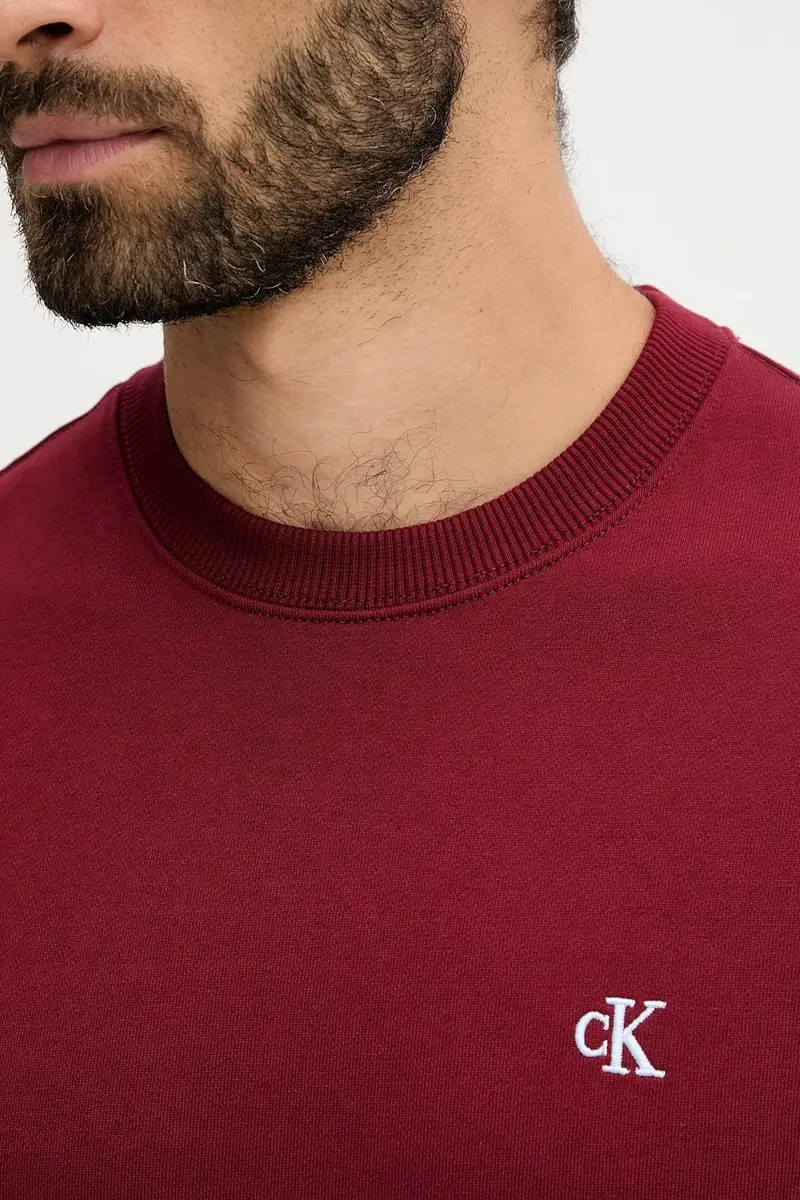 felpa in cotone uomo colore granata LV04RC296G miniatura 4