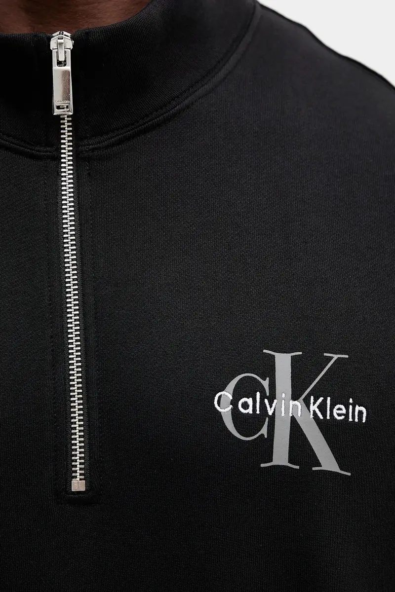 felpa in cotone uomo colore nero con applicazione LV04RD244G miniatura 5