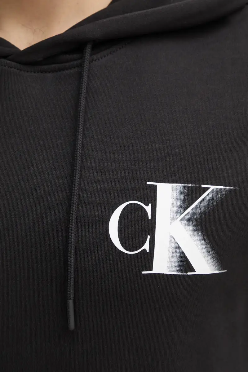 felpa in cotone uomo colore nero con cappuccio J30J327476 miniatura 5