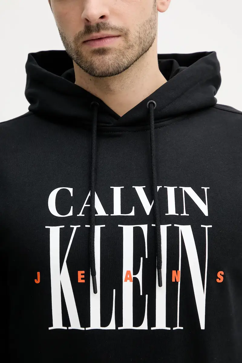 felpa in cotone uomo colore nero con cappuccio J30J327520 miniatura 5