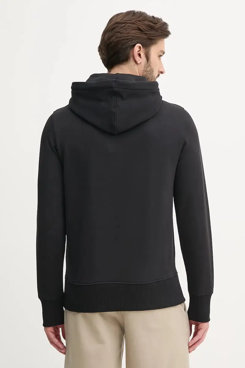 felpa in cotone uomo colore nero con cappuccio J30J327525 miniatura 3