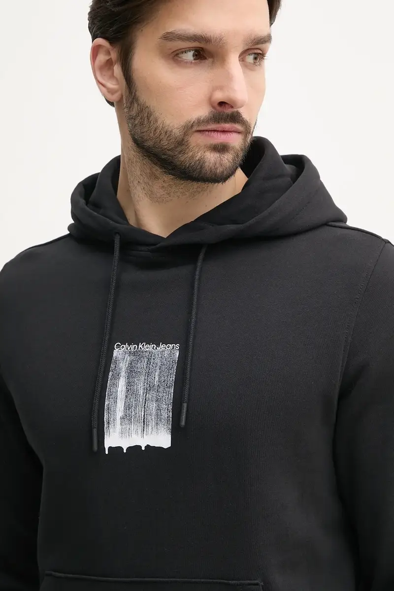 felpa in cotone uomo colore nero con cappuccio J30J327525 miniatura 4