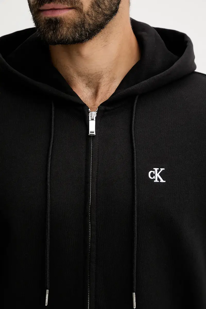 felpa in cotone uomo colore nero con cappuccio LV04RD240G miniatura 4