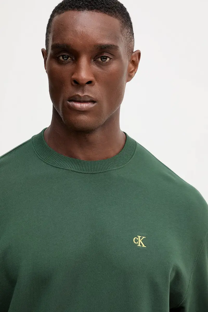 felpa in cotone uomo colore verde LV04RC296G miniatura 4