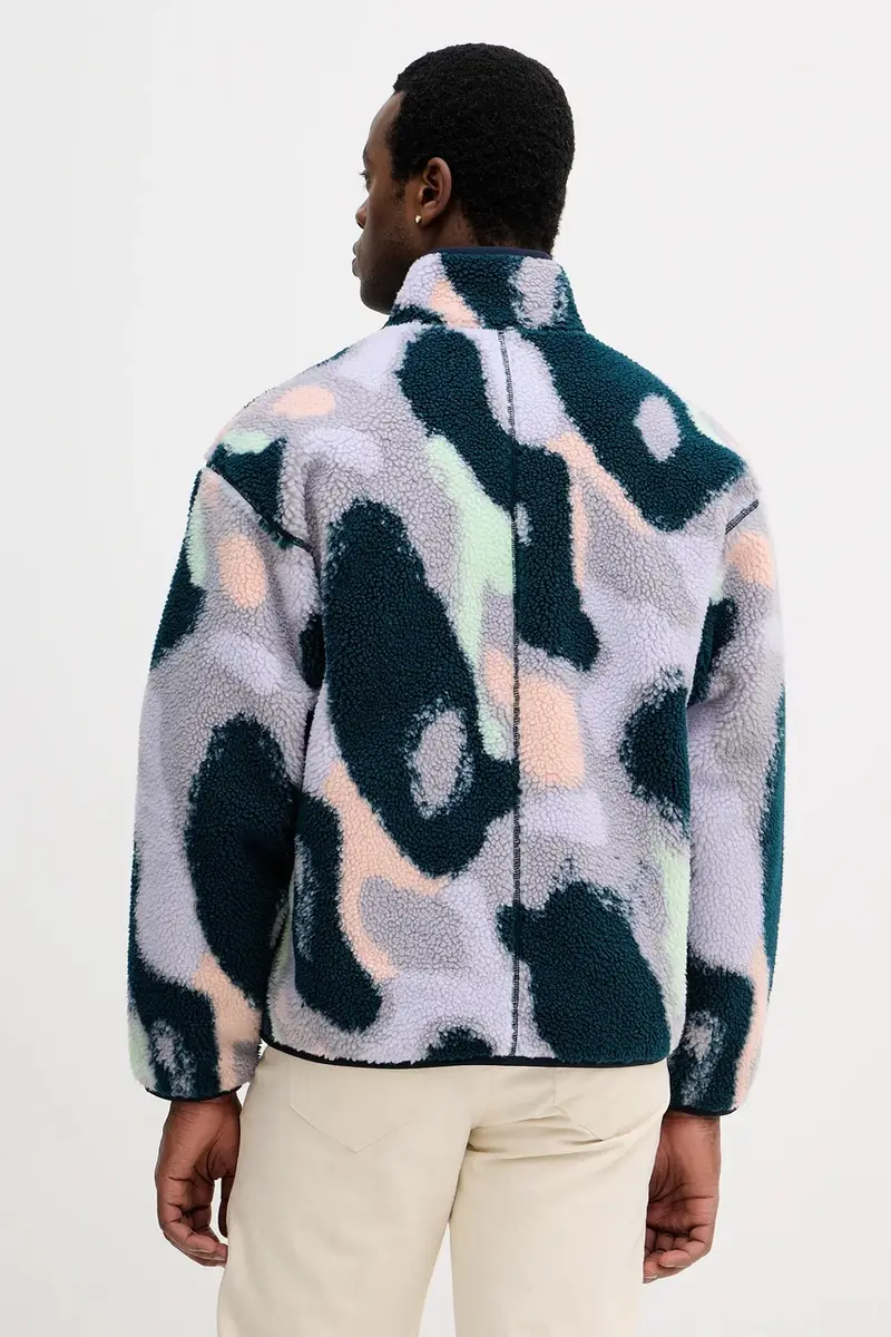 felpa in pile uomo colore blu navy LV04RD220G miniatura 3