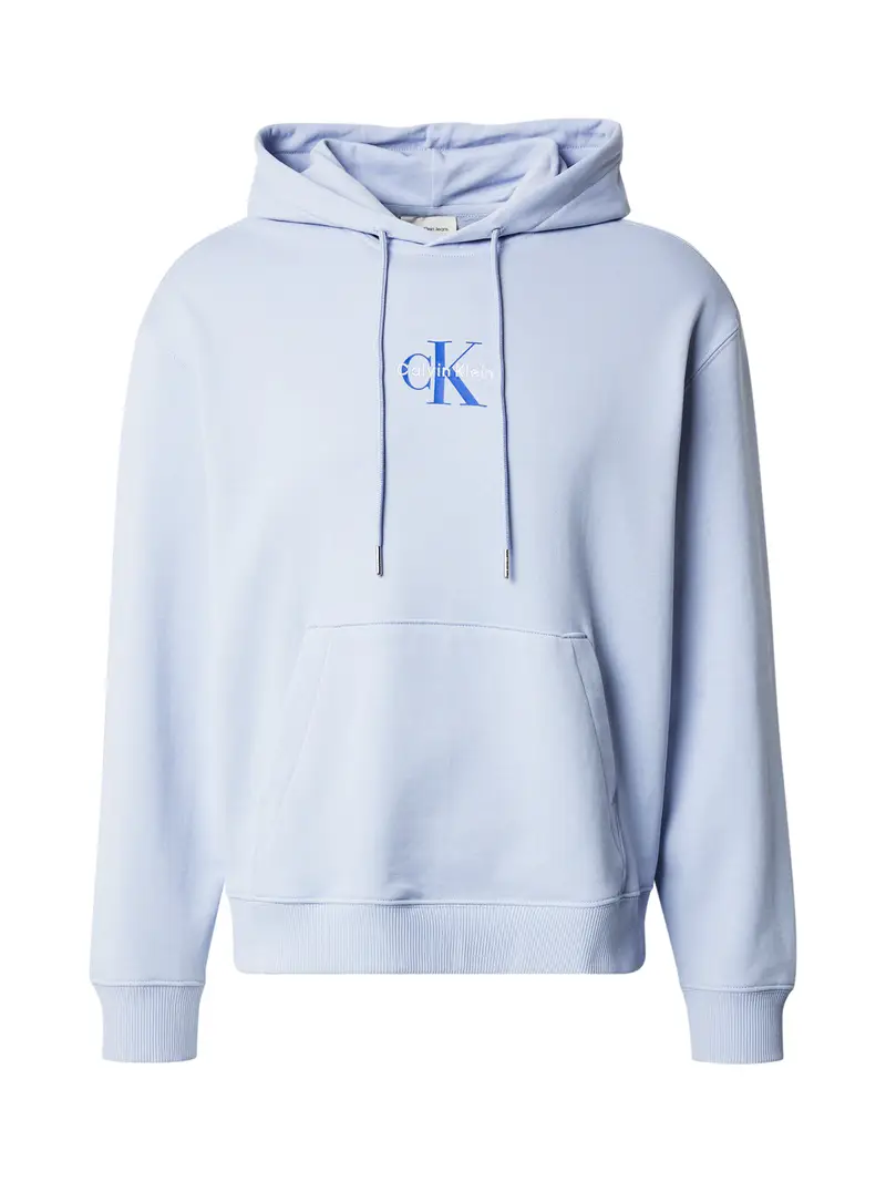 Felpa marino / blu chiaro / bianco