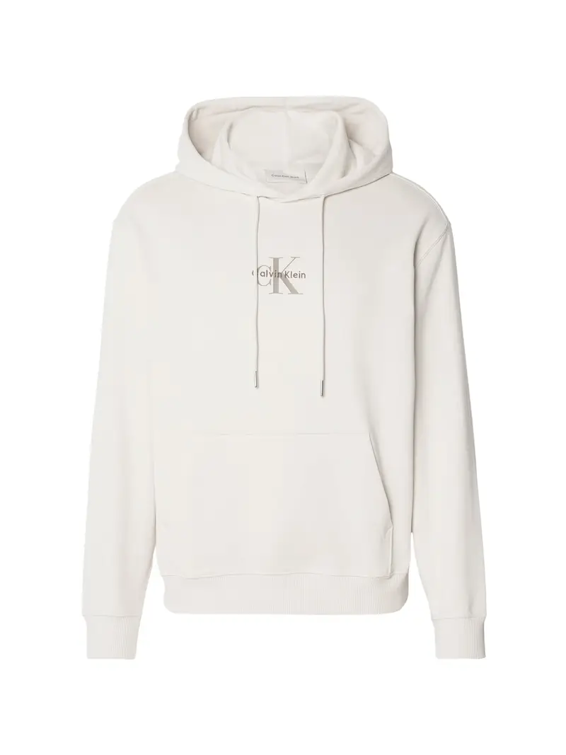 Felpa marrone chiaro / bianco naturale