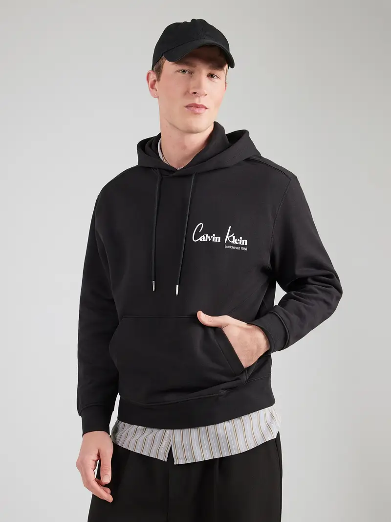 Felpa nero / bianco miniatura 2