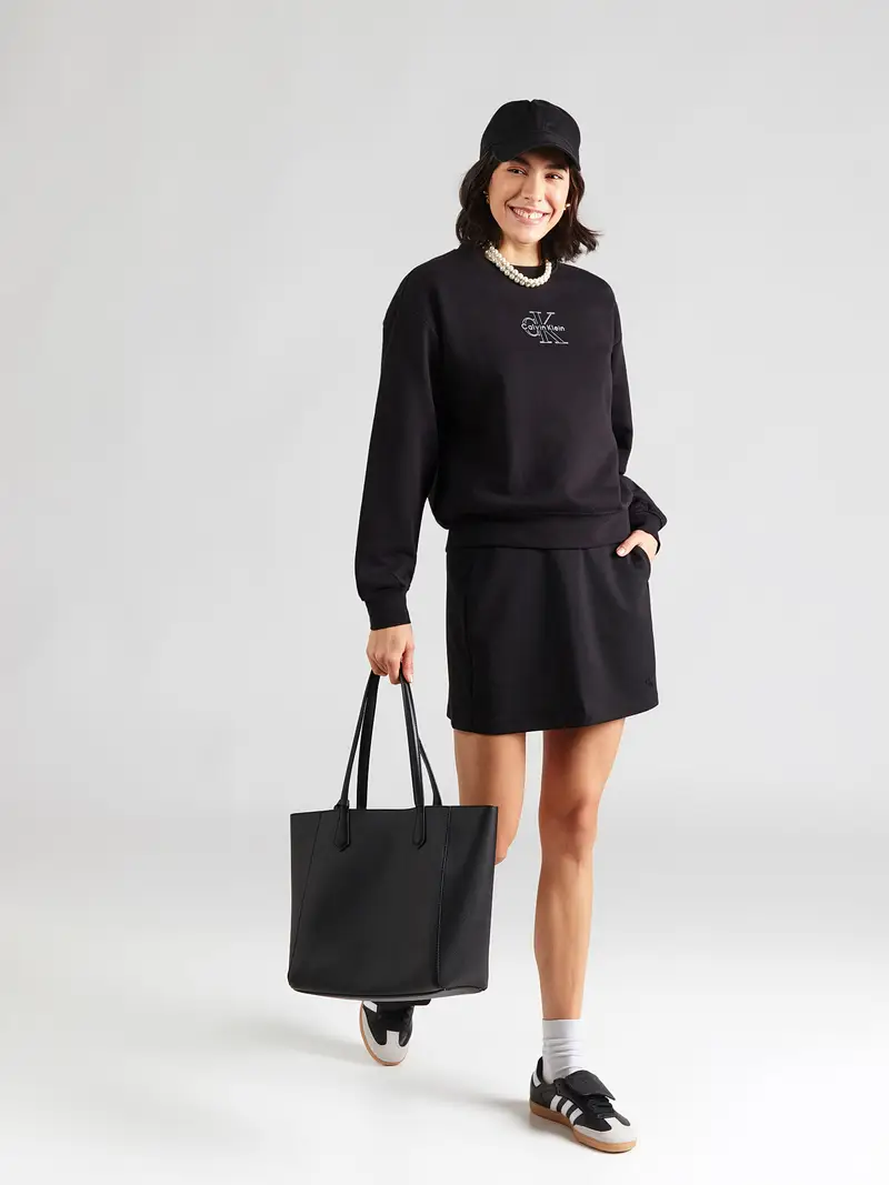 Felpa nero / bianco miniatura 3