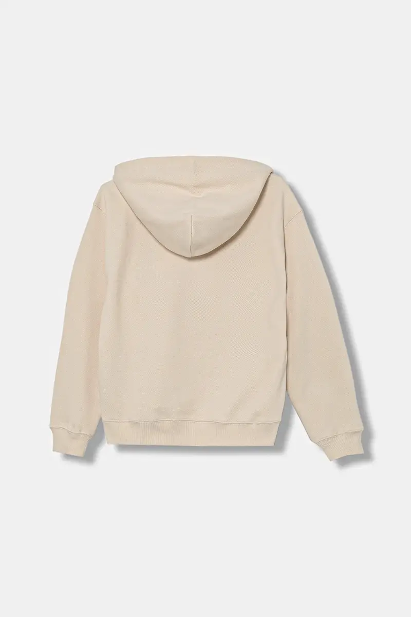 felpa per bambini colore beige con cappuccio IB0IB02561 miniatura 2