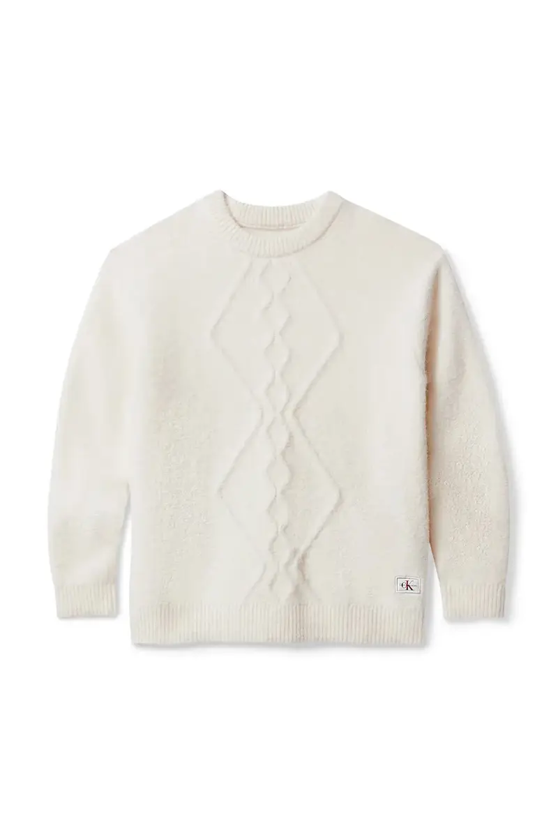 felpa per bambini colore beige IB0IB02586 miniatura 2