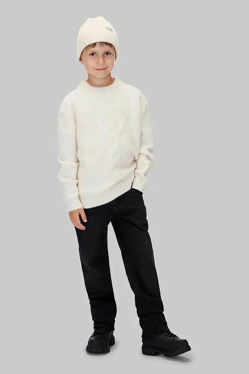 felpa per bambini colore beige IB0IB02586 miniatura 4