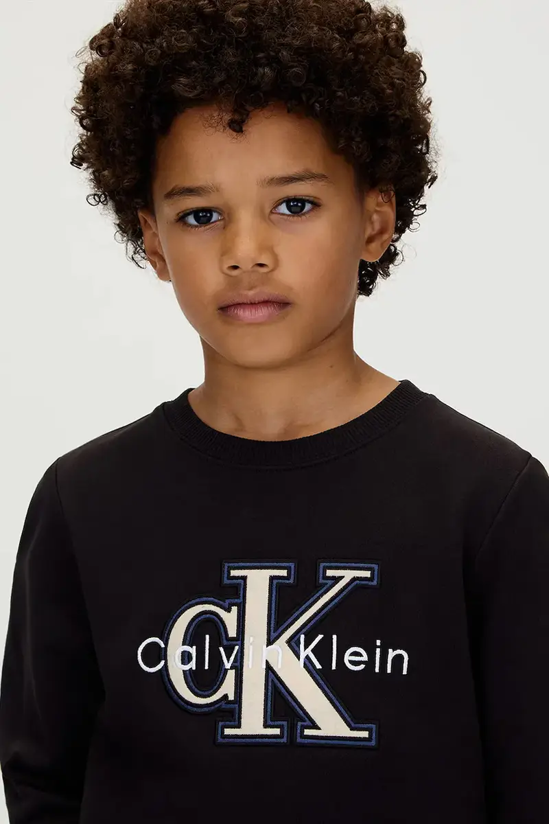 felpa per bambini colore nero con cappuccio IB0IB02585 miniatura 3