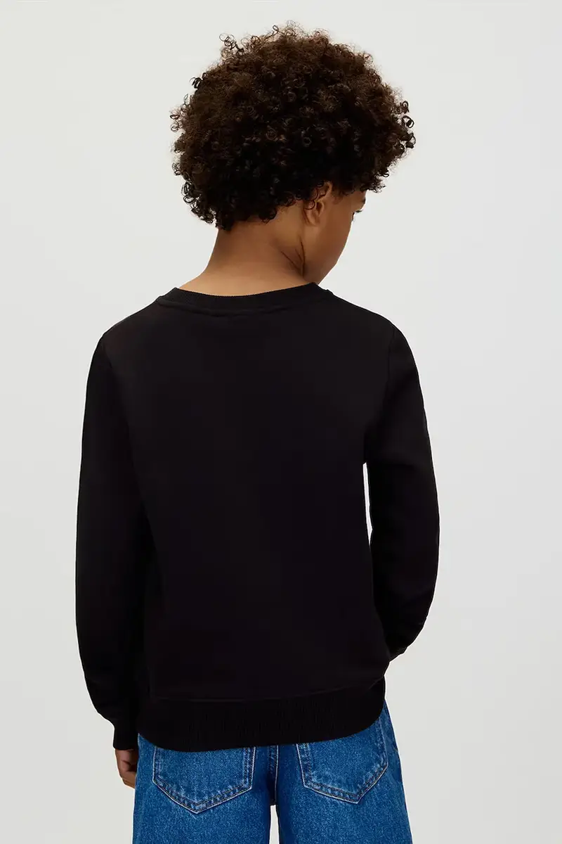 felpa per bambini colore nero con cappuccio IB0IB02585 miniatura 4