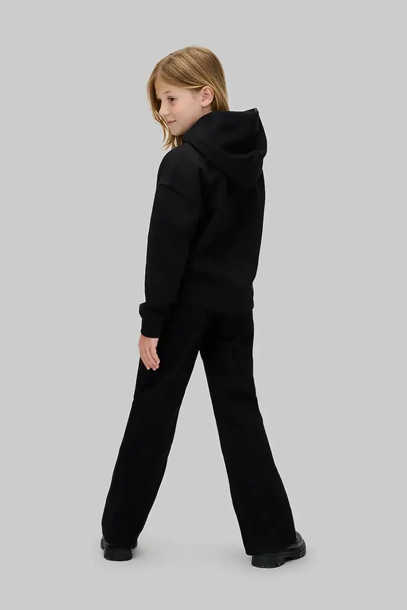 felpa per bambini con cotone colore nero con cappuccio IG0IG03018 miniatura 4