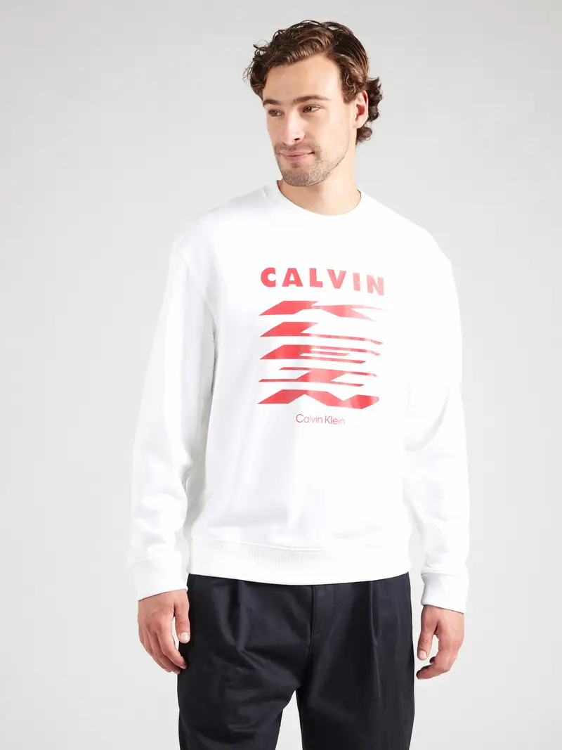 Felpa rosso / bianco miniatura 2